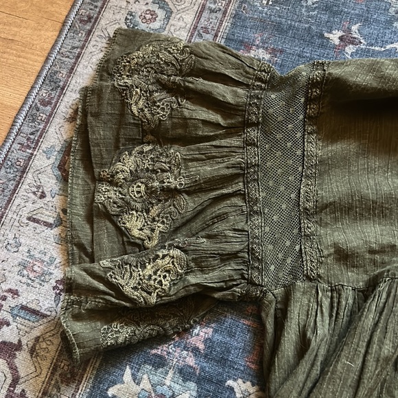 Free People Feeling Blue green tunic / dress - Picture 5 of 12